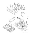 Diagram for 2 - Control Panel & Cooktop