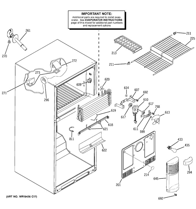 Diagram for GTH18KBRORWW