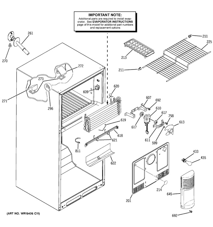 Diagram for GTS18PBRRRWW