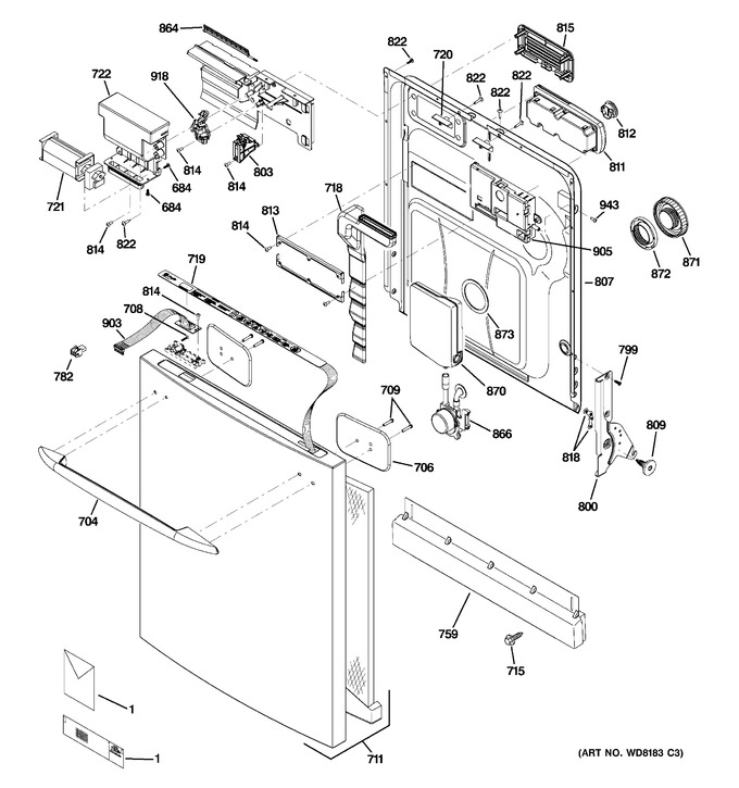 Diagram for PDW9900L00BB