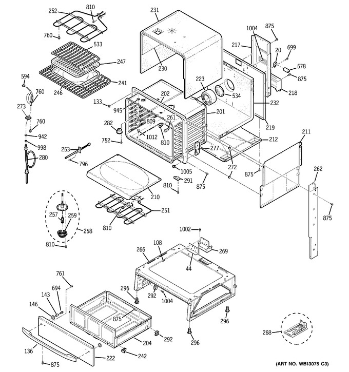 Diagram for JS968TK1WW