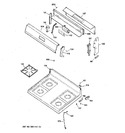 Diagram for 2 - Control Panel & Cooktop