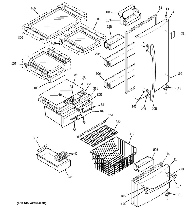 Diagram for GBS22HBRAWW