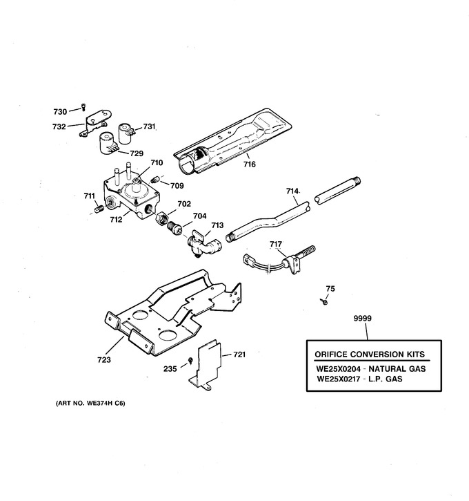 Diagram for DBXR463GD2WW