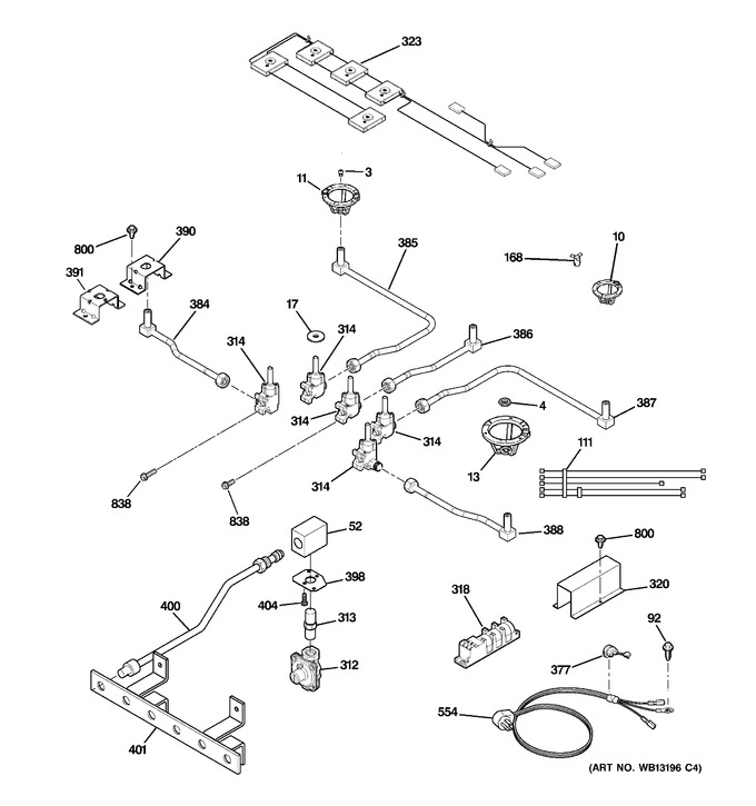 Diagram for JGP637WEJ3WW