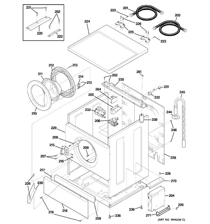 Diagram for WPXH214F1CC