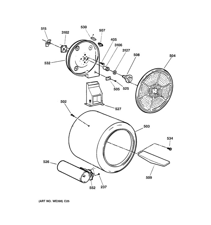 Diagram for EGD4500D1WW