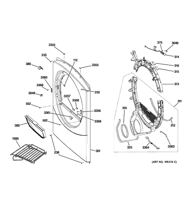 Diagram for DCVH515GF0WW