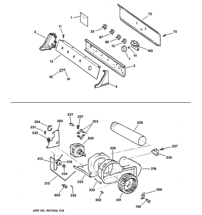 Diagram for DQSR483GE2WW