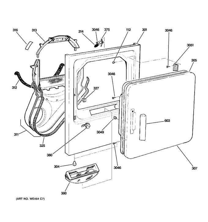 Diagram for DRSR483GD3WW