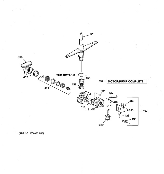 Diagram for HDA3400G05WW