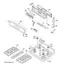 Diagram for 2 - Control Panel & Cooktop