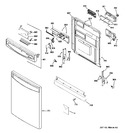 Diagram for 1 - Escutcheon & Door Assembly