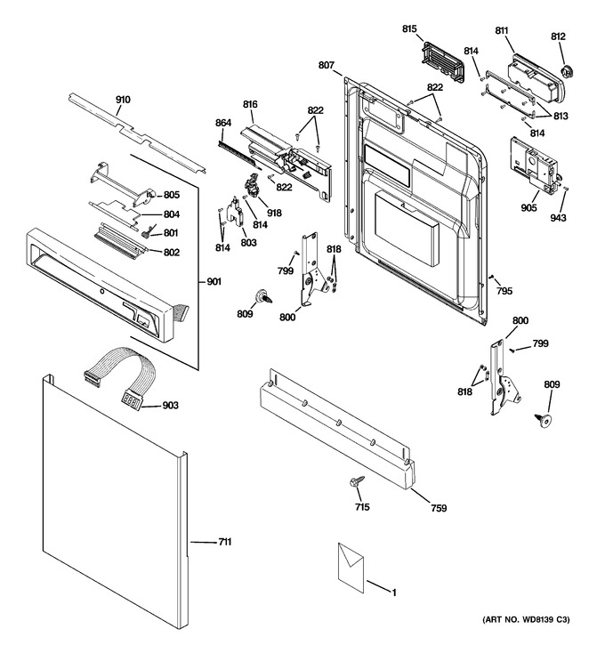 Diagram for PDW8500J03WW