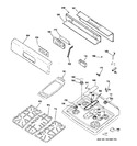 Diagram for 2 - Control Panel & Cooktop