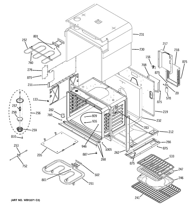 Diagram for ZET3038WH3WW