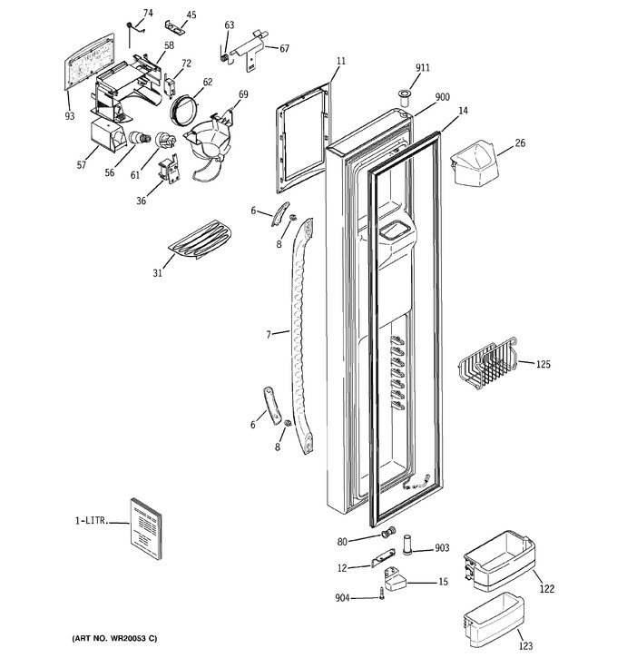 Diagram for GSF25TGTAWW