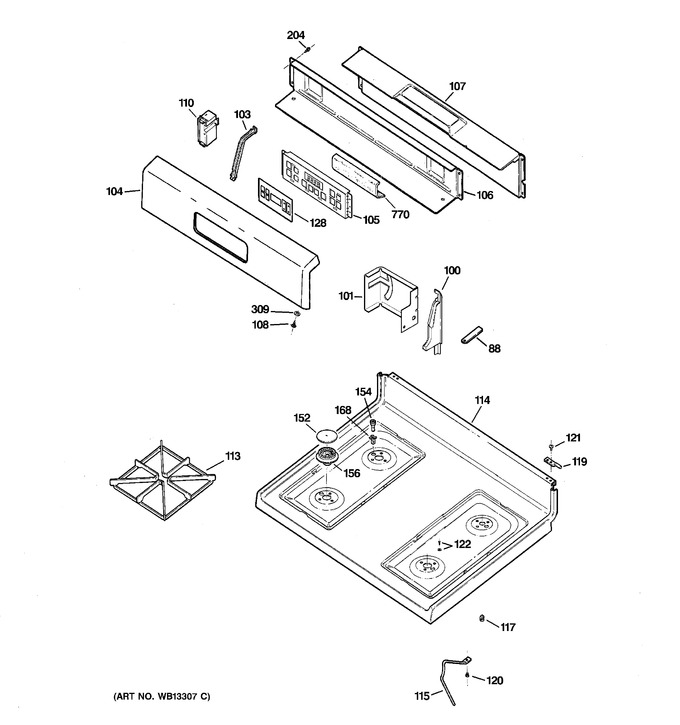 Diagram for JGBP25WEL1WW