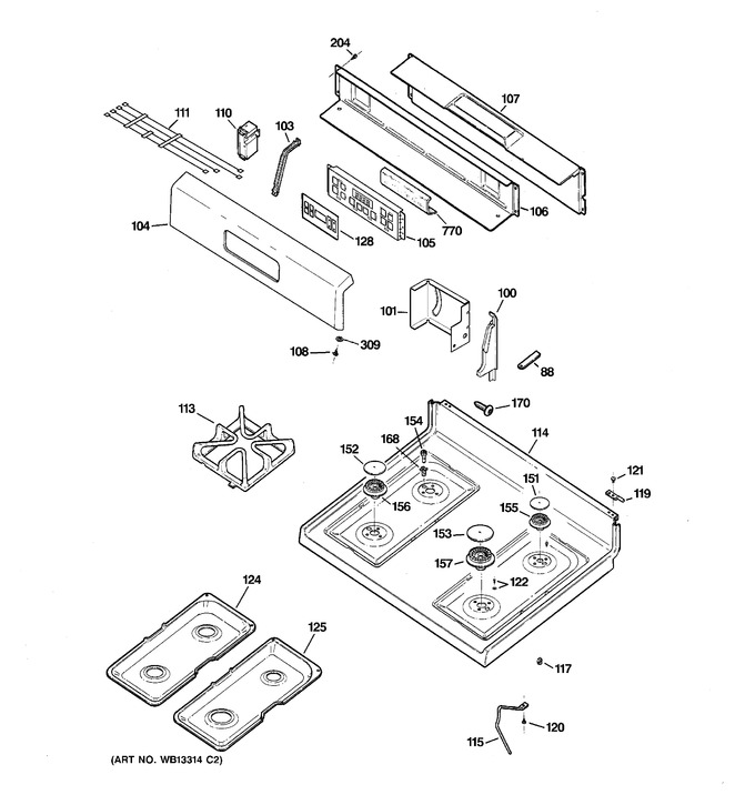 Diagram for JGBP32WEL1WW