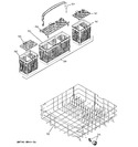 Diagram for 4 - Lower Rack Assembly