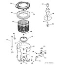 Diagram for 3 - Tub, Basket & Agitator