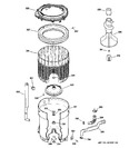 Diagram for 3 - Tub, Basket & Agitator