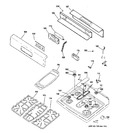 Diagram for 2 - Control Panel & Cooktop