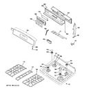 Diagram for 2 - Control Panel & Cooktop