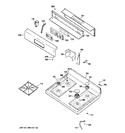 Diagram for 2 - Control Panel & Cooktop