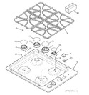 Diagram for 1 - Control Panel & Cooktop