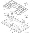 Diagram for 1 - Control Panel & Cooktop