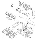 Diagram for 2 - Control Panel & Cooktop