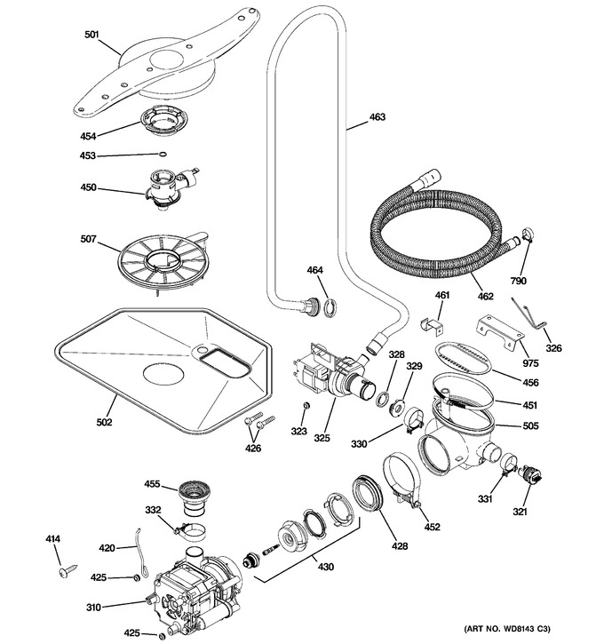 Diagram for PDW9700J00II