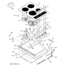 Diagram for 1 - Control Panel & Cooktop