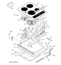 Diagram for 1 - Control Panel & Cooktop