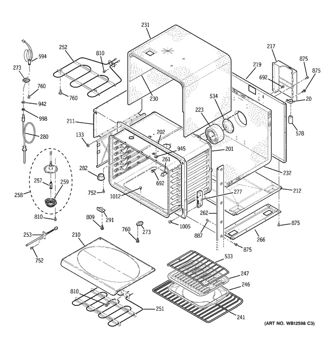 Diagram for ZET958WF4WW