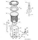 Diagram for 3 - Tub, Basket & Agitator