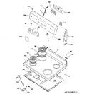 Diagram for 1 - Control Panel & Cooktop