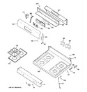 Diagram for 2 - Control Panel & Cooktop