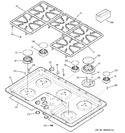 Diagram for 1 - Control Panel & Cooktop