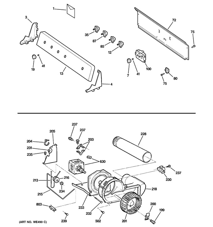 Diagram for DWSR483EG0WW