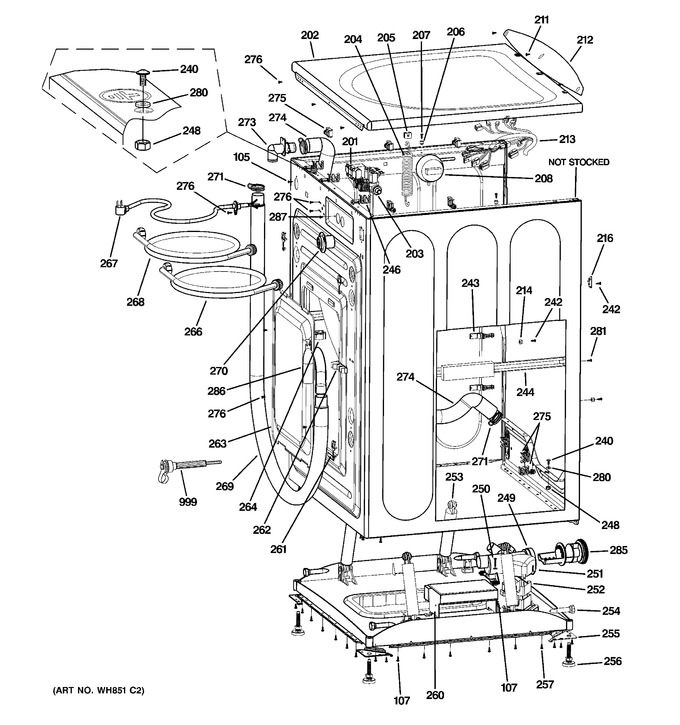 Diagram for WCVH6260H0WW