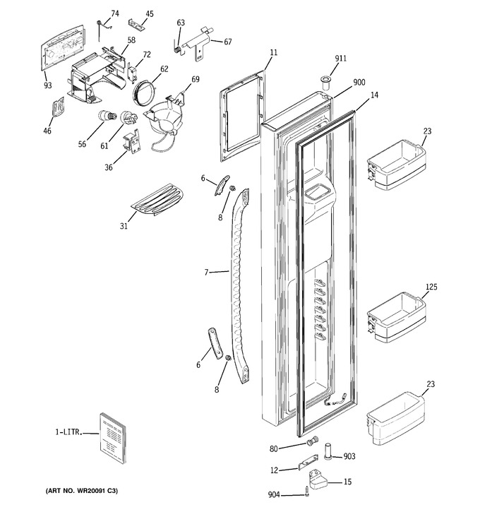 Diagram for GCE23LGTBFWW