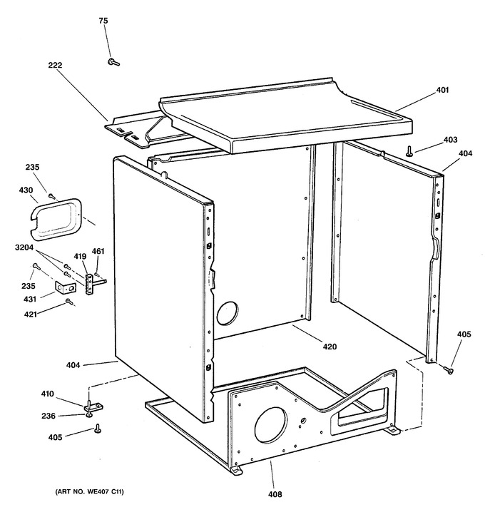 Diagram for DX2300EG1WW