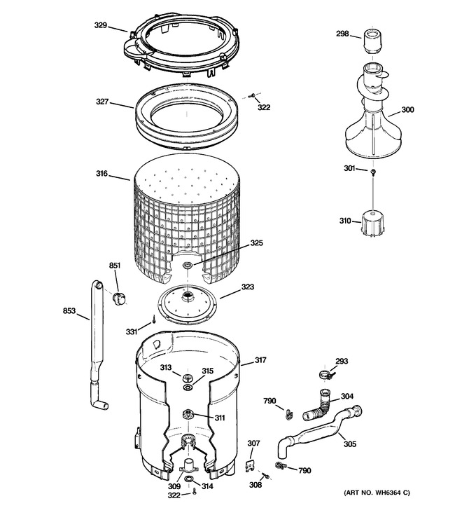 Diagram for GWSE5240H1WW