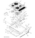 Diagram for 1 - Control Panel & Cooktop