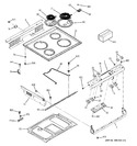 Diagram for 1 - Control Panel & Cooktop