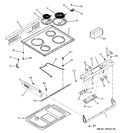 Diagram for 1 - Control Panel & Cooktop