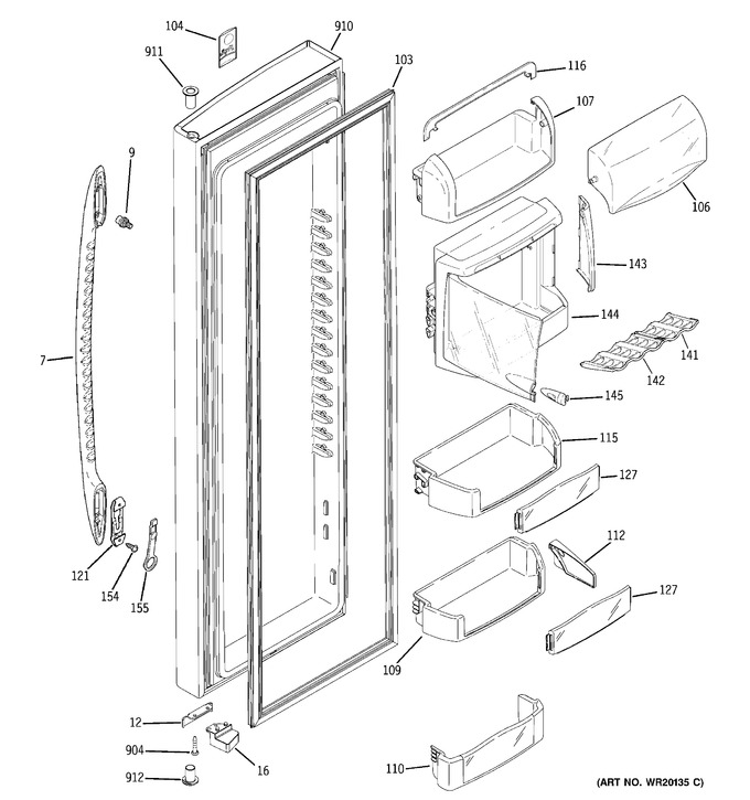 Diagram for PCF23PGWAWW