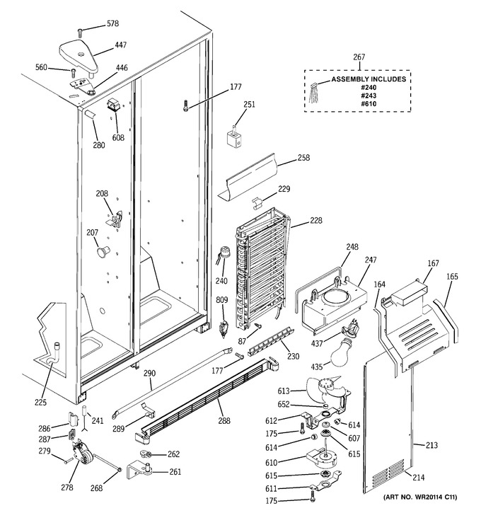 Diagram for ESH25JFWAWW